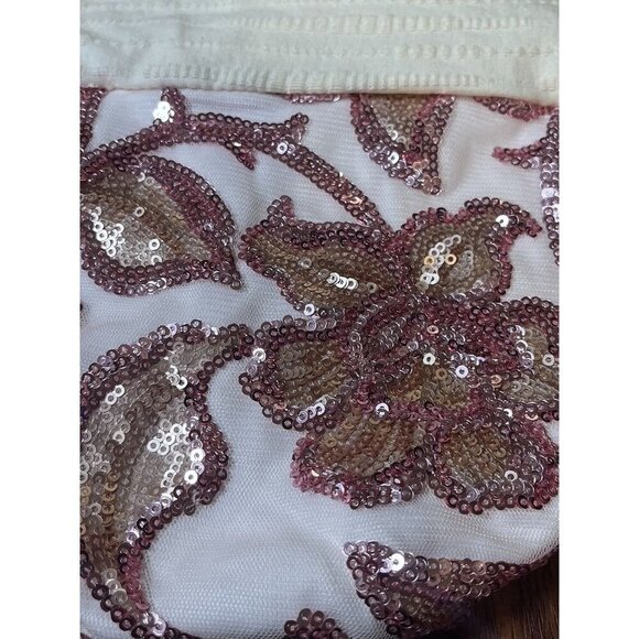 Sequin Glam Romper 3M Pink Tulle Western Boho Hippie Feminine Festive Holiday - Picture 9 of 10